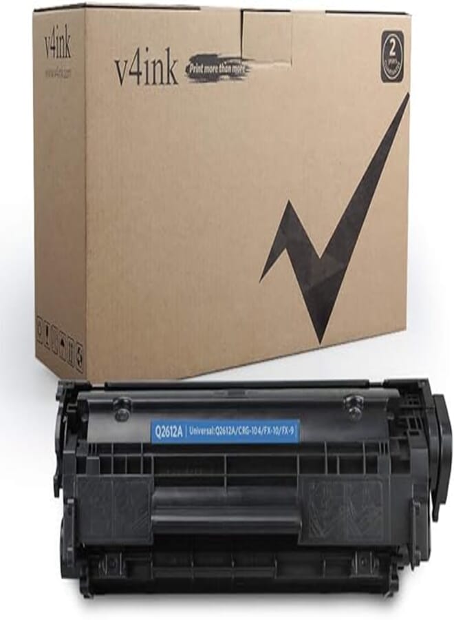 V4INK 1 Pack Compatible Q2612A CRG-104 Toner Cartridge For 12A Q2612A For HP Laserjet Printer 1010 1012 1015 1018 1020 1022 1022n 1022nw 3015 M1005 M1319F